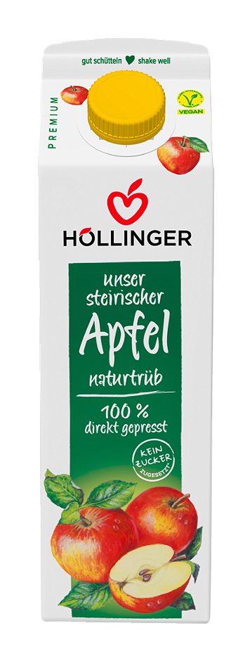 Höllinger Steirischer Apfel naturtrüb 1 L EINWEG ohne Pfand