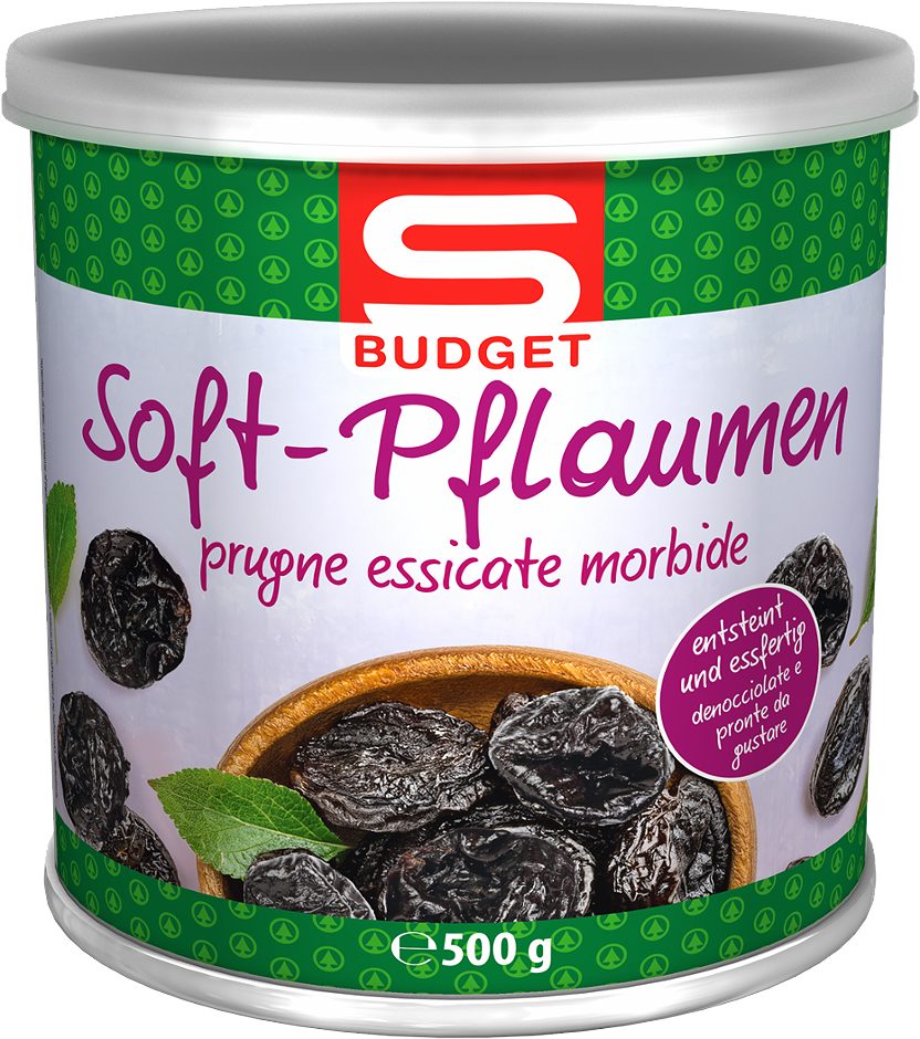S-BUDGET Soft-Pflaumen entsteint 500 G