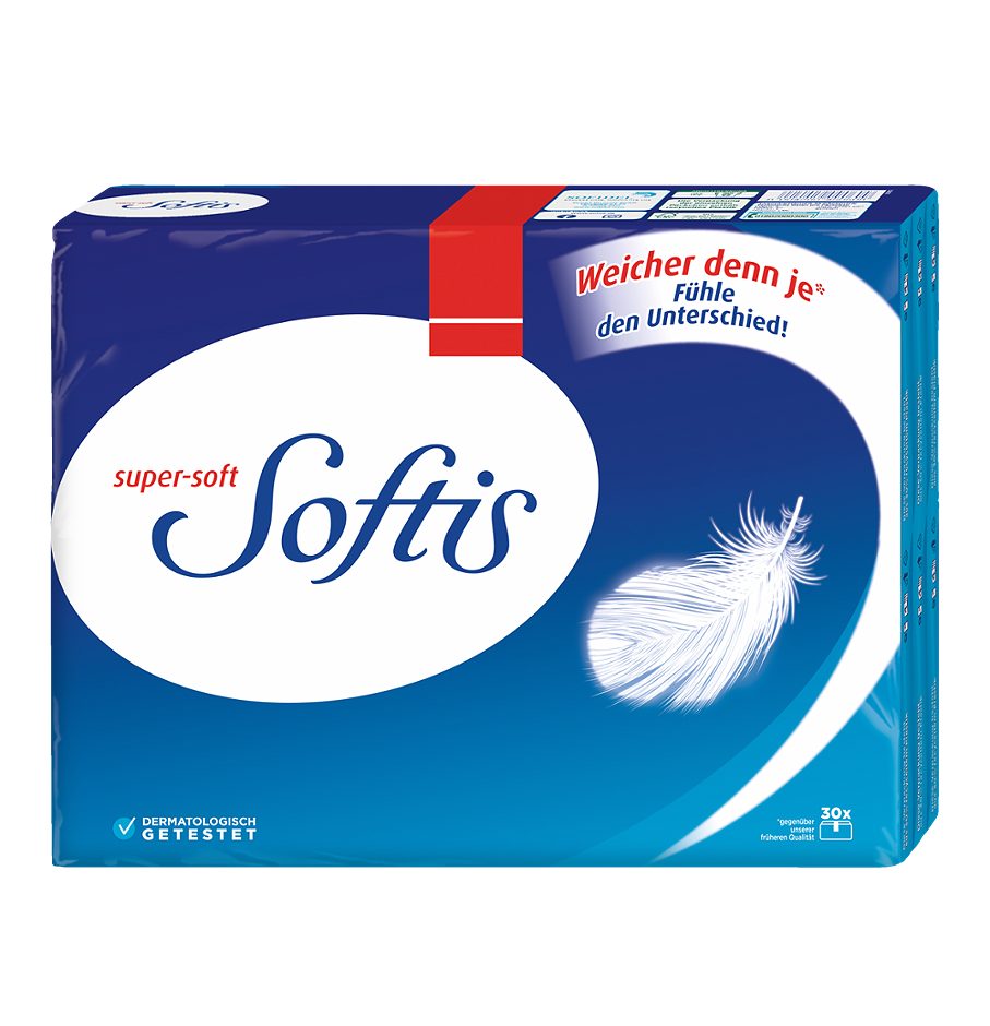 Softis Taschentücher super-soft 30 x 9 Stück
