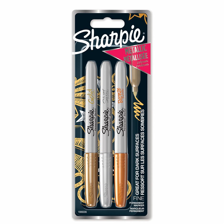 Permanent Marker Metallic 3 Farben