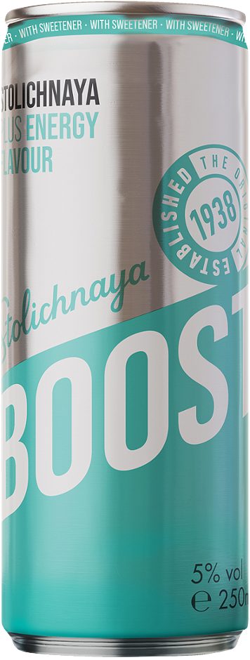 Stolichnaya Boost Plus Energy Flavour Sugarfree 250 ML EINWEG mit Pfand