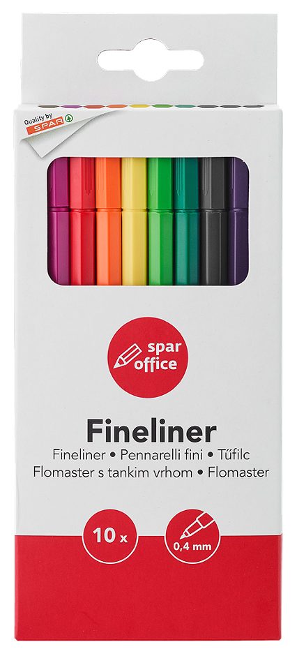 SPAR office Fineliner 10 Farben