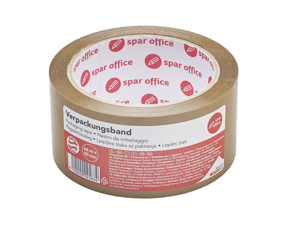 SPAR office Packband braun 66m x 50mm