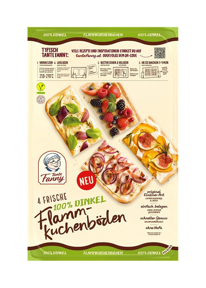 Tante Fanny Frische Dinkel-Flammkuchenböde Dinkel Flammkuchenböden 340 G