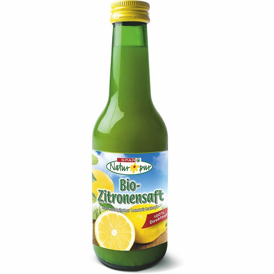 SPAR Natur*pur Bio-Zitronensaft 250 ML