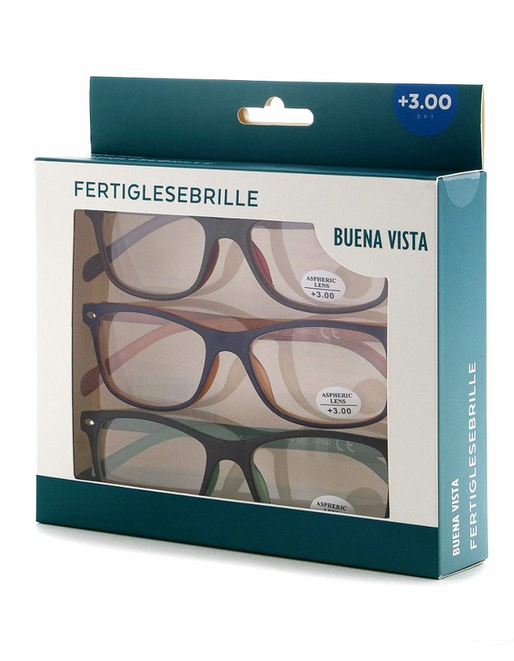 Lesehilfe 3er SET +3,0 Lesebrille Dioptrien
