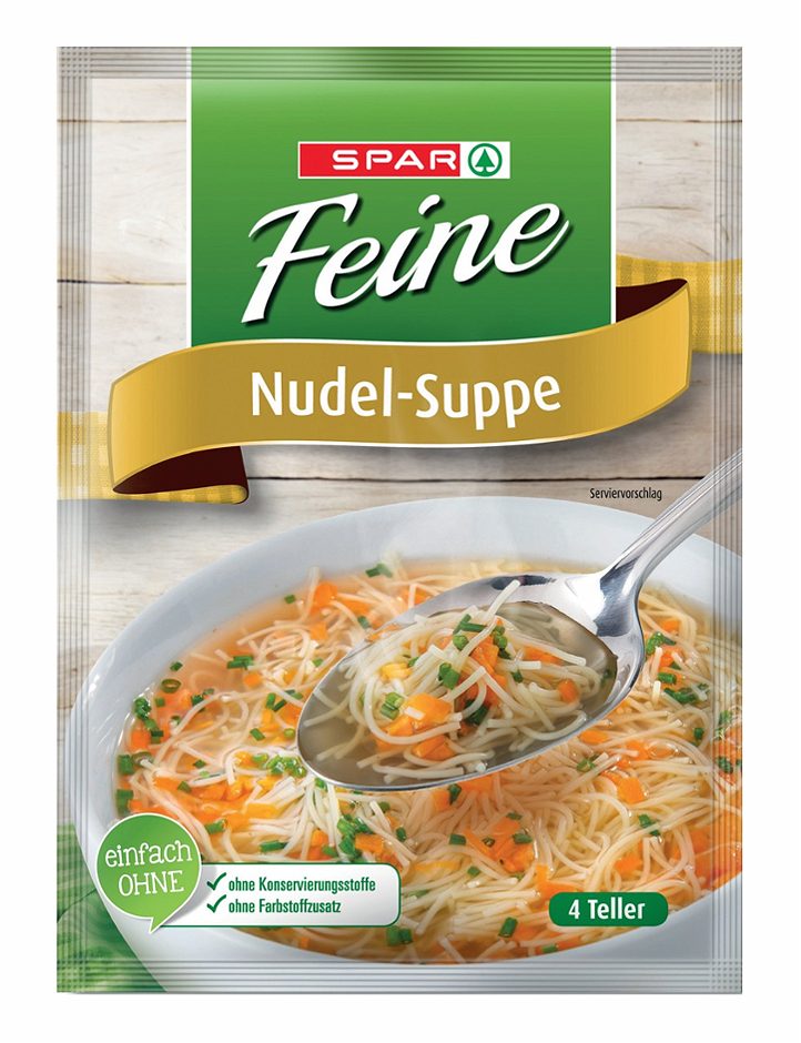 SPAR Feine Nudel-Suppe Nudel für 4 Teller