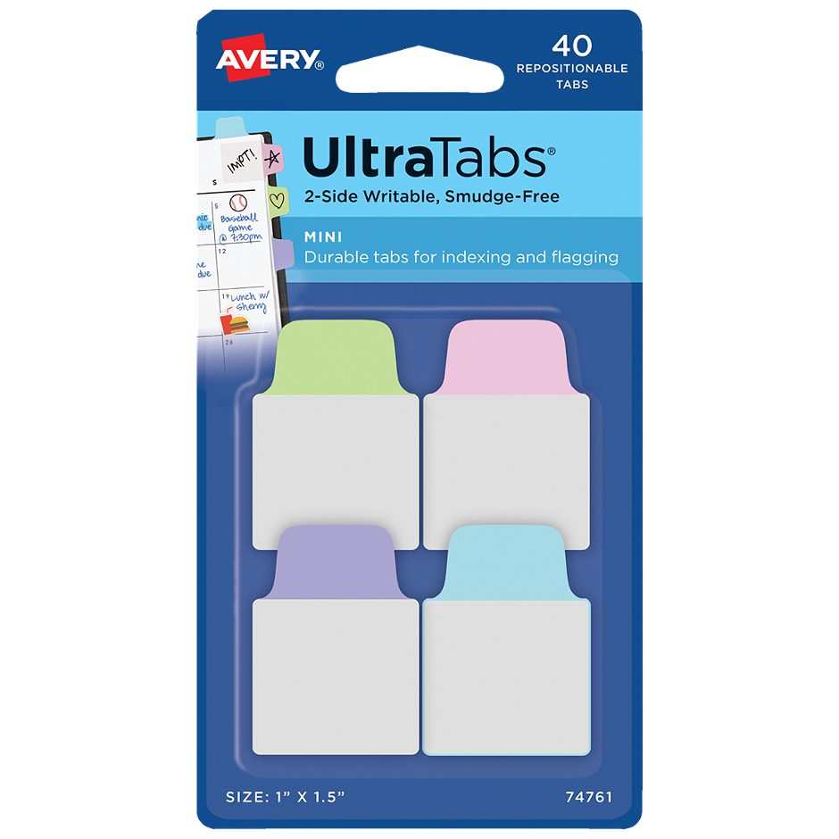 Avery Ultra Tabs Mini 40 Stück