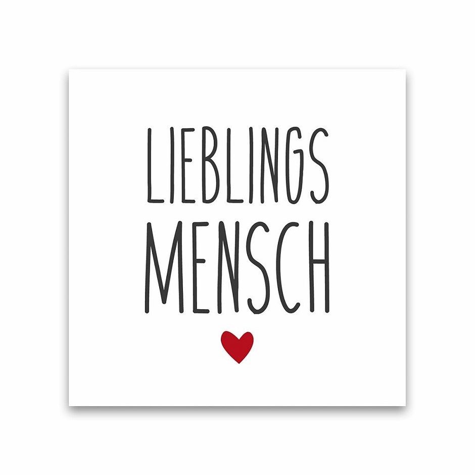 PPD Servietten 33x33 Lieblingsmensch 20 Stück
