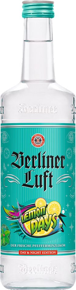 Berliner Luft Lemon Days Pfefferminzlikör mit Zitronengeschmack 0,7 L