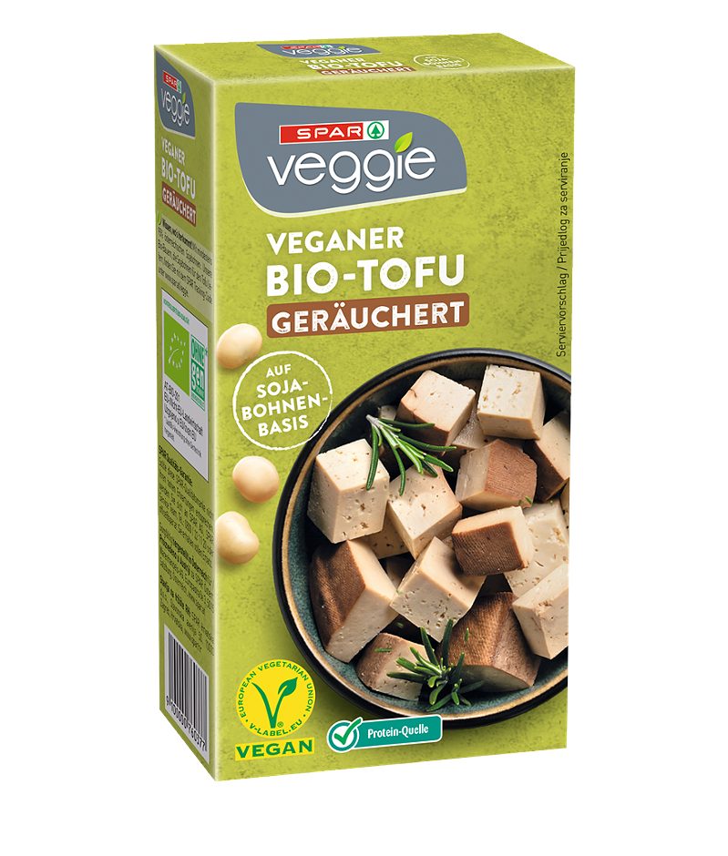 SPAR Veggie veganer Bio-Tofu geräuchert 200 G
