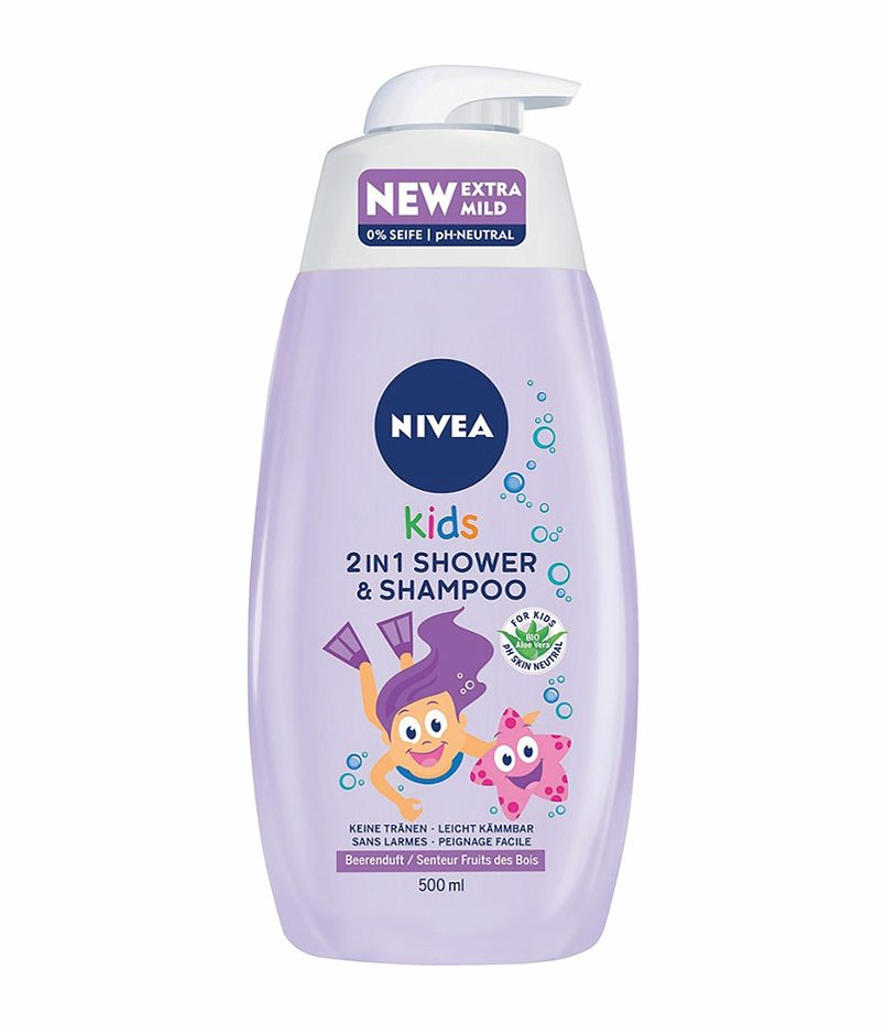 Nivea Kids 2in1 Shower & Shampoo Beerenduft 500 ML