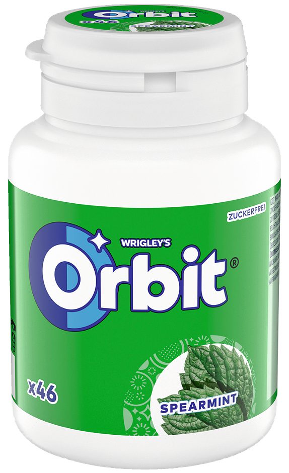 Wrigley Orbit Bottle Spearmint 46 Stück 64 G
