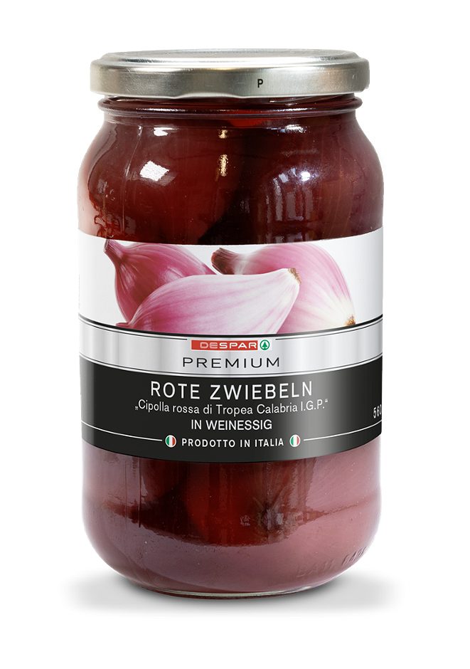 DESPAR PREMIUM Rote Zwiebeln "Cipolla Rossa" in Weinessig 560 G