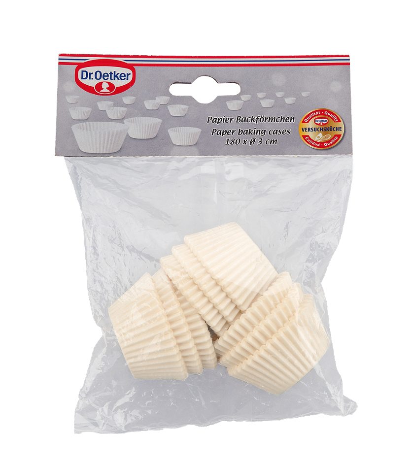 Dr. Oetker Papierform 3cm Weiß 180 Stk.