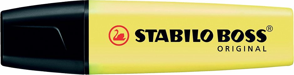 STABILO Textmarker Boss, pastell gelb