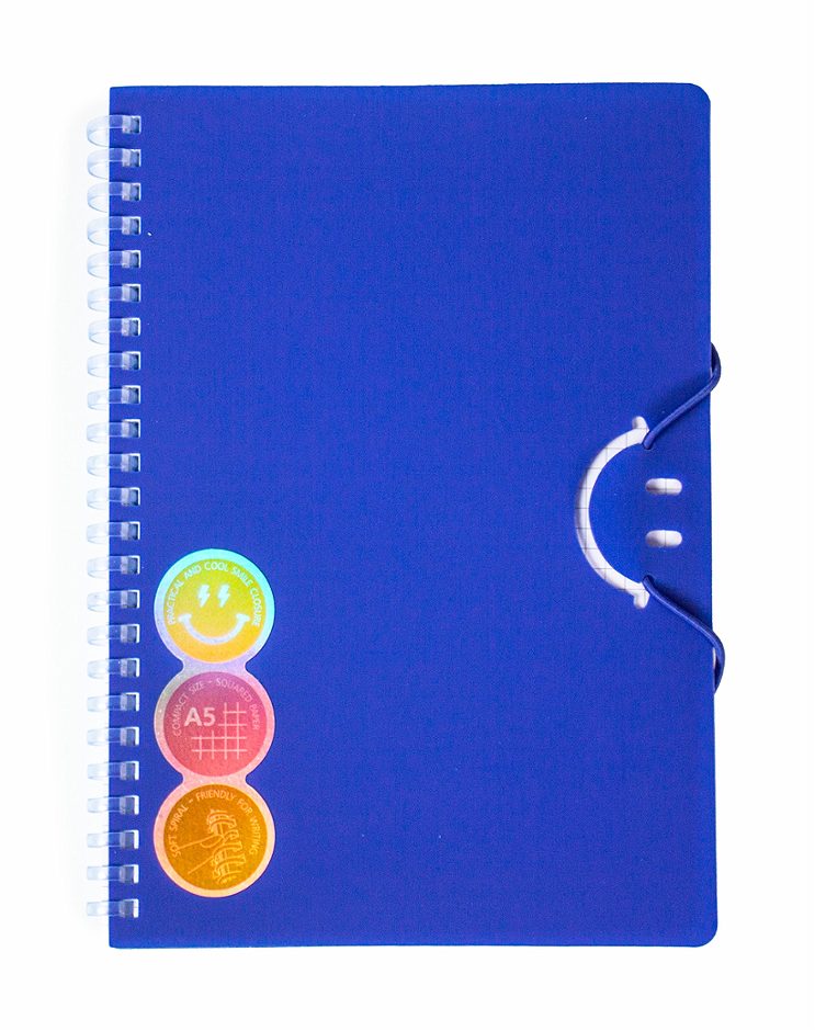 Donau Spiralnotizbuch A5 Smile blau