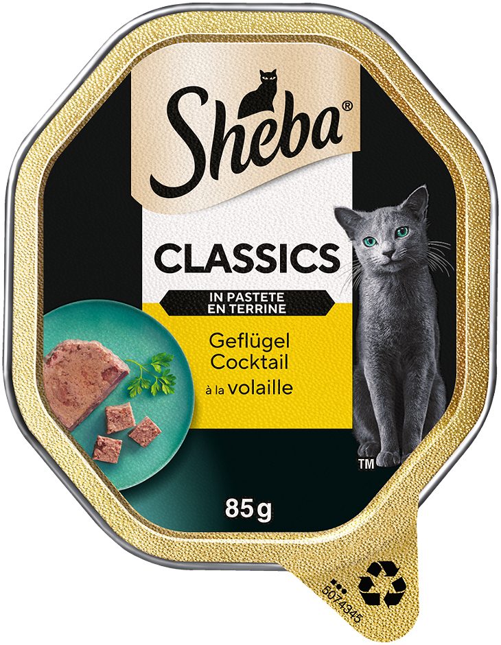 Sheba Classics Katzennahrung mit Lachs 85 G
