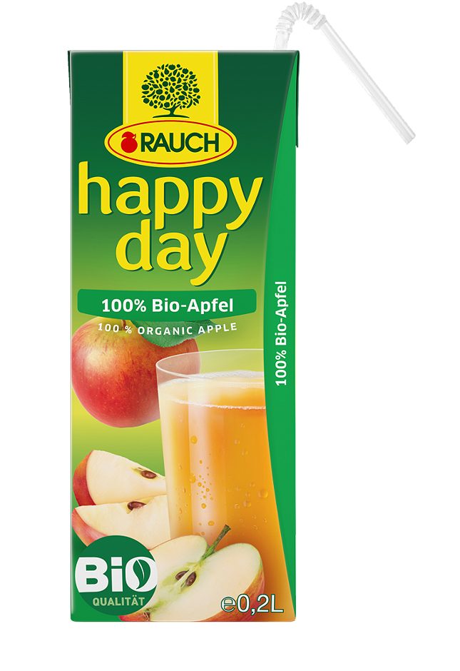Rauch Happy Day 100% Apfelsaft 200 ML EINWEG ohne Pfand