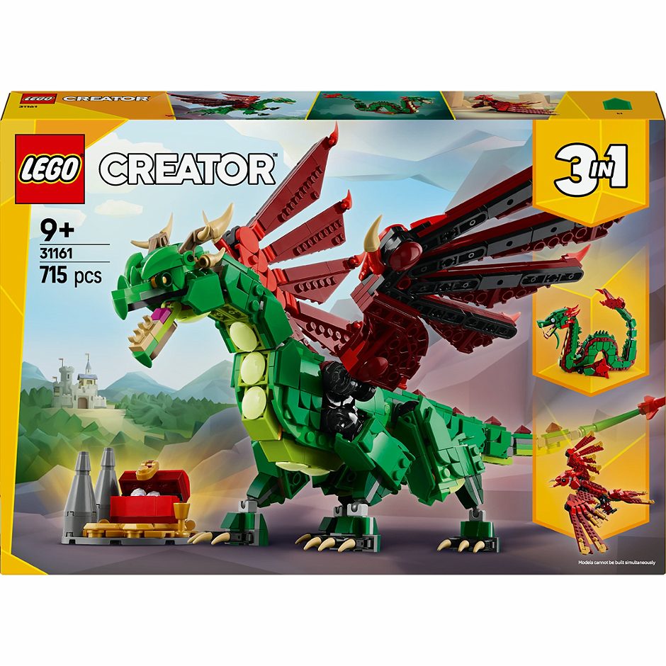 LEGO GrĂźner Drache 31161