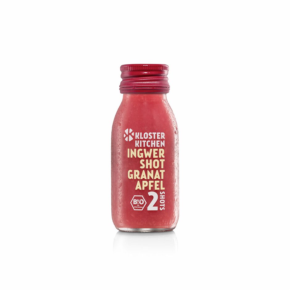 Kloster Kitchen Ingwer Shot Granatapfel 60 ML EINWEG ohne Pfand