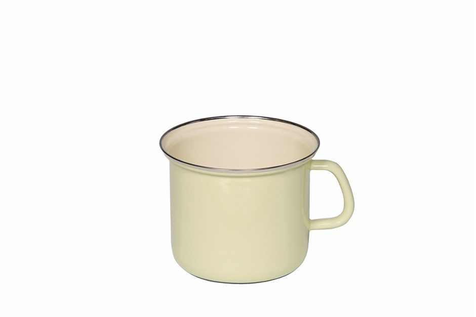 Riess Topf Emaille Pastellgelb 16  cm / 2 L