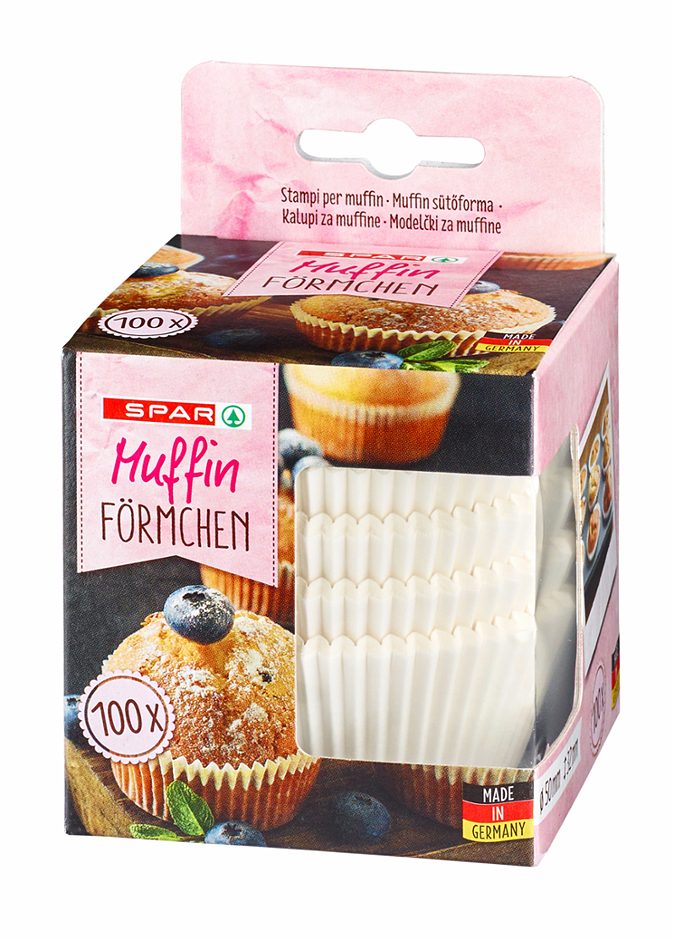SPAR Muffinförmchen weiss 100 Stück