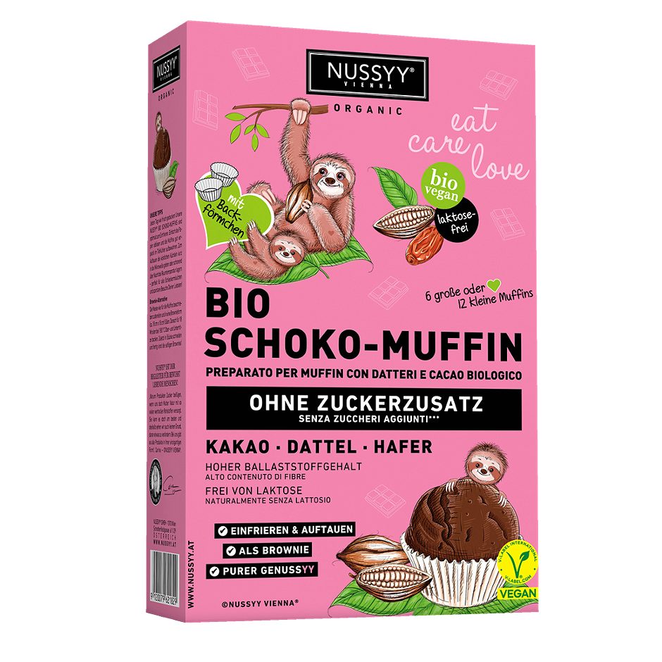 Nussyy Bio Schoko-Muffin Kakao Dattel Hafer 250 G