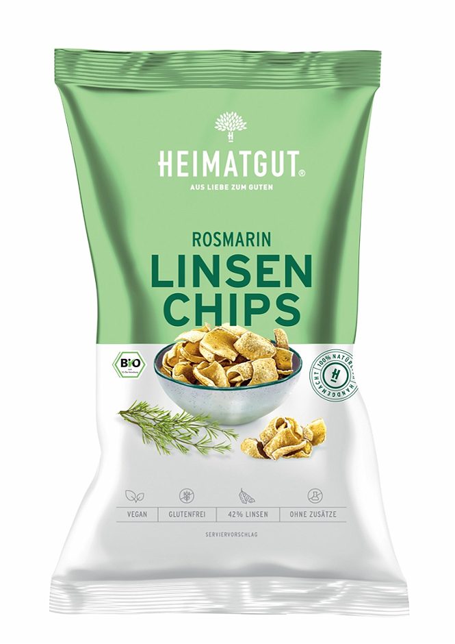 Heimatgut Linsenchips Rosmarin 75 G
