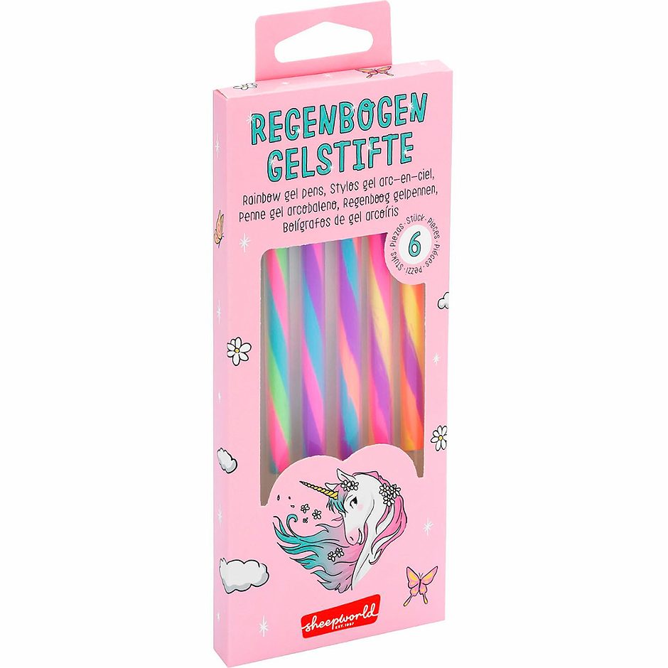 Sheepworld Gelstifte Regenbogen Einhorn