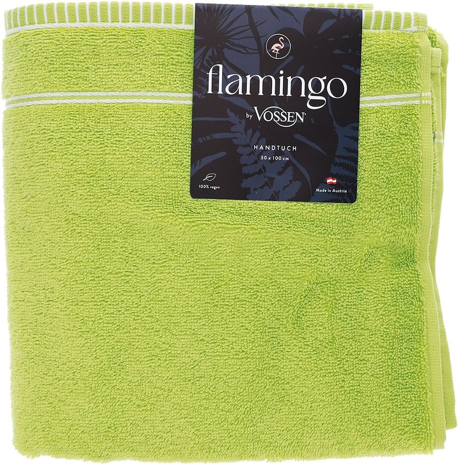 Flamingo by Vossen Handtuch meadow green 50x100cm