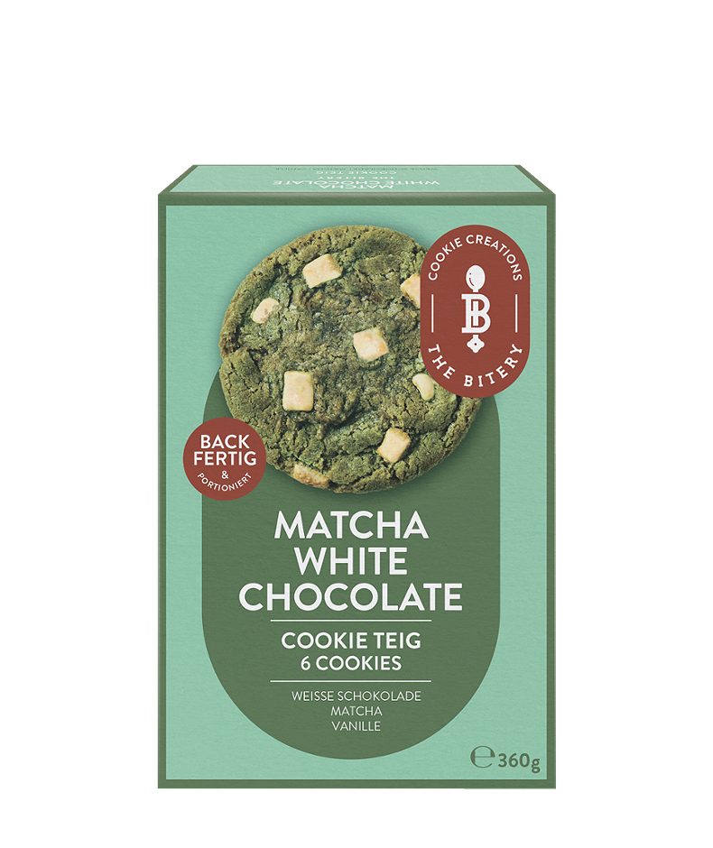 The Bitery Cookie Teig Matcha White Chocolate 360 G