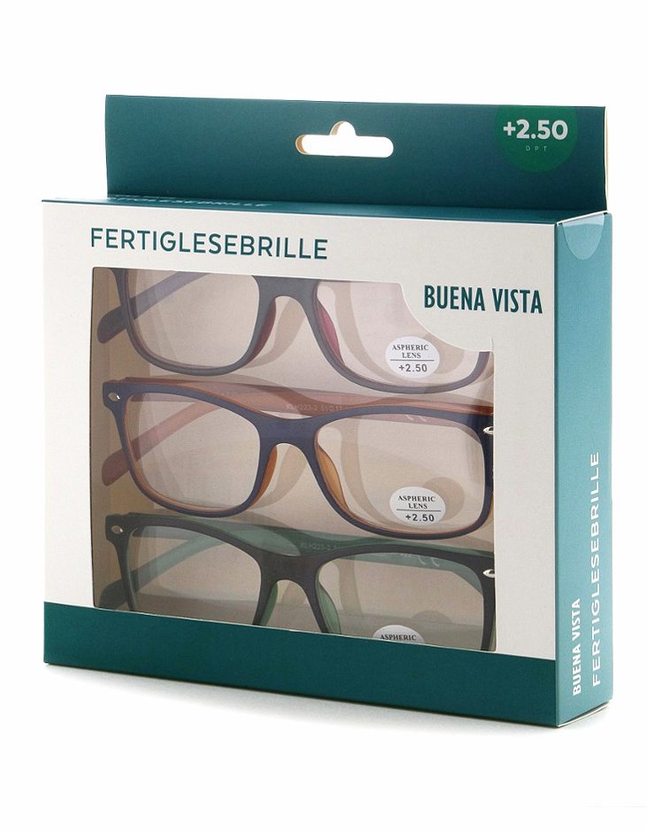 Lesehilfe 3er SET +2,5 Lesebrille Dioptrien