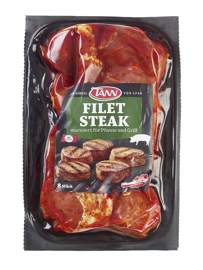 TANN Filetsteak vom Schwein mariniert 1 KG