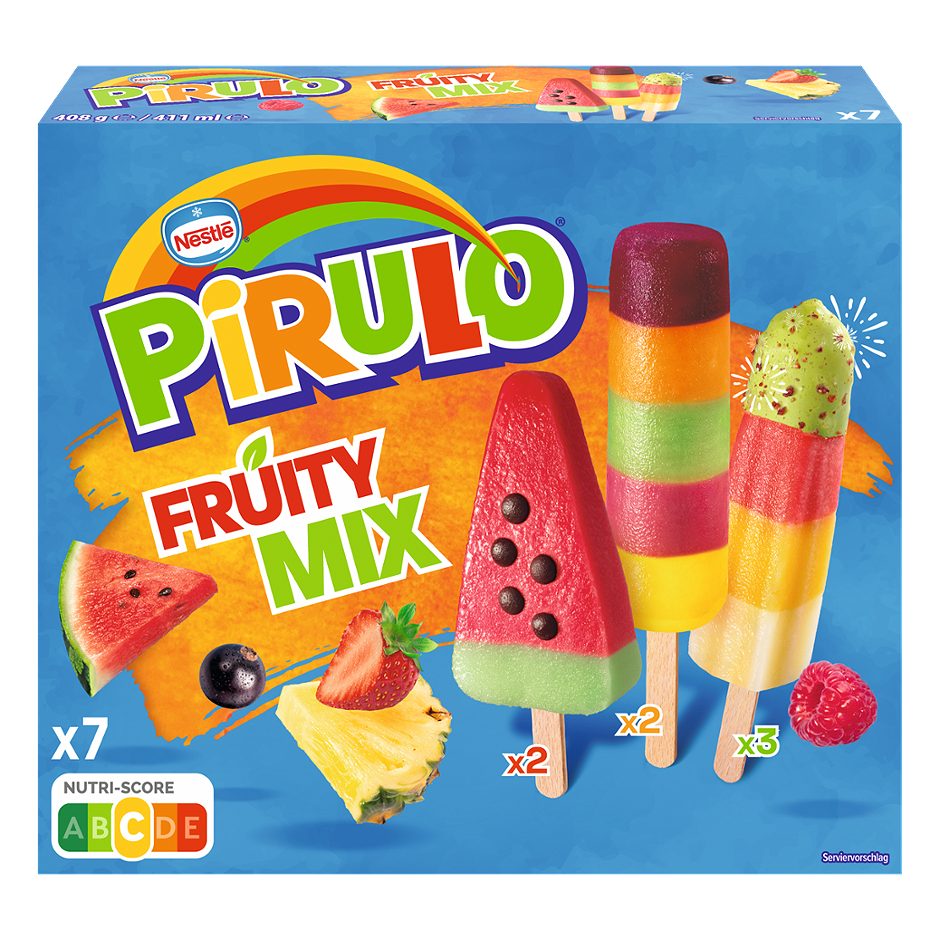 Pirulo Fruity Mix Multipack 7 Stück 411 ML