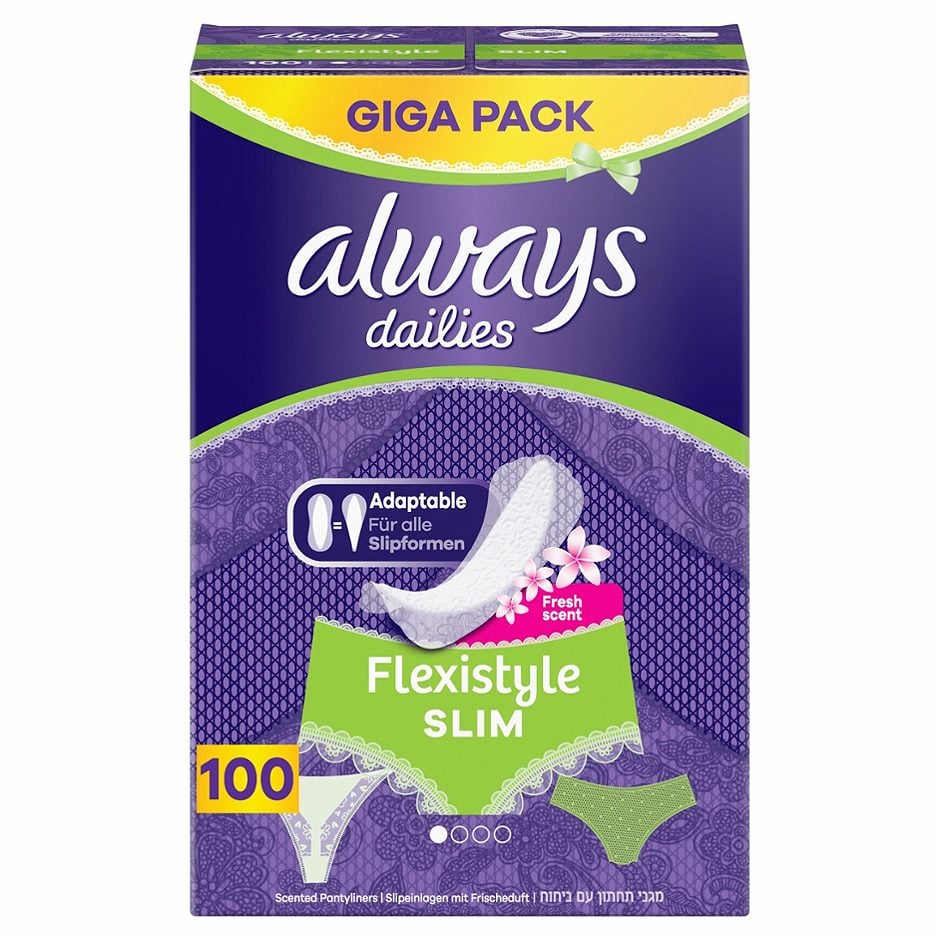 Always dailies Slipeinlagen Slim Multiform Normal Fresh 100 Stück
