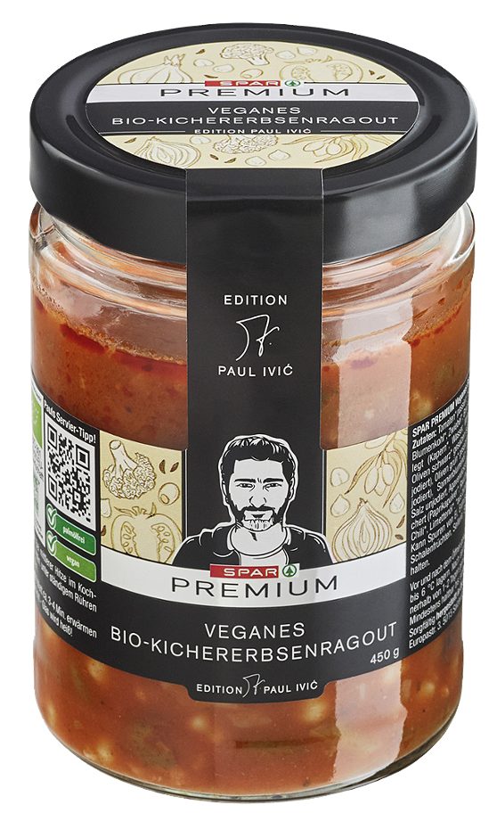SPAR PREMIUM Edition Paul Ivić Veganes Bio-Kichererbsenragout 450 G