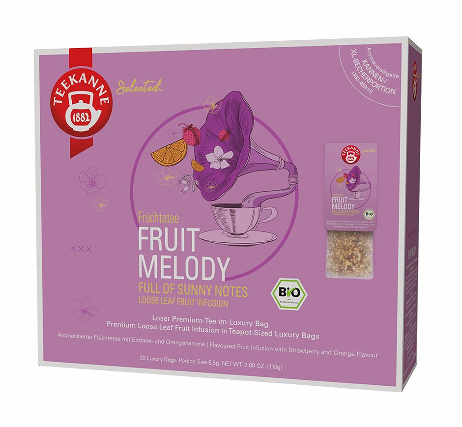 Teekanne Bio-FrĂźchteteemischung Fruit Melody 20 Teebeutel