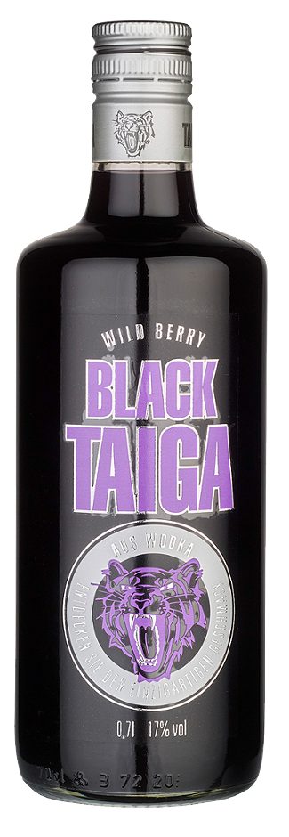Taiga Black Flavoured Vodka Liqueur Wild Berry 0,7 L