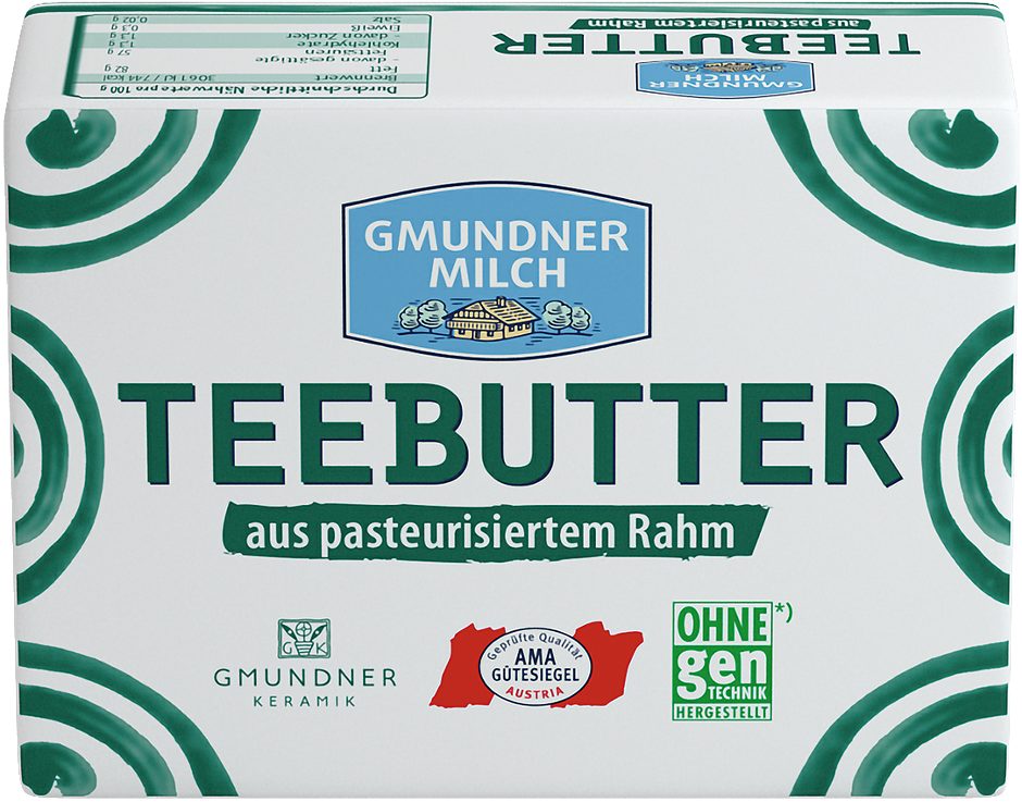 Gmundner Milch Süßrahm Teebutter 250 G