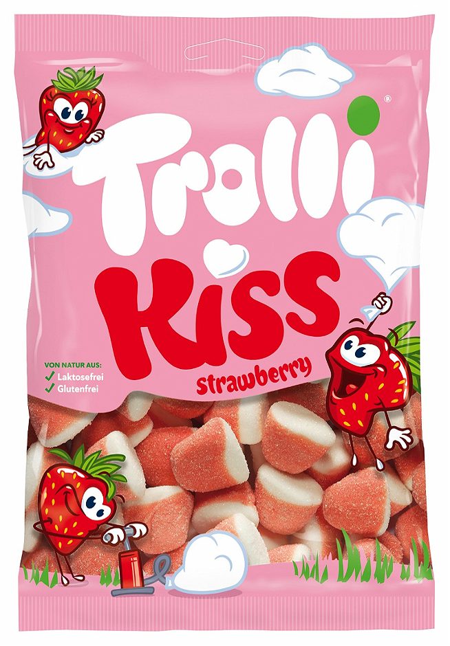 Trolli Kiss Schaum-Erdbeeren 200 G