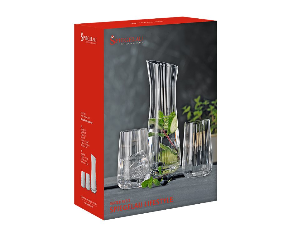 Spiegelau Trinkset 3-teilig Krug mit 2 Gläser