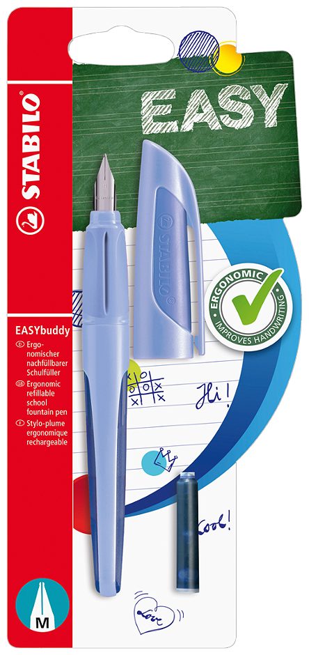 STABILO Füllfeder EASY Buddy Pastelblau