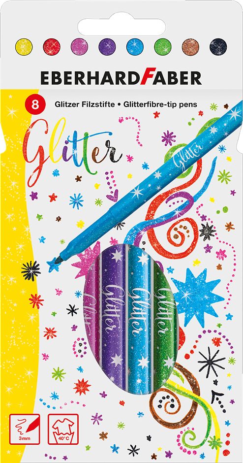 Eberhard Faber Fasermaler Glitzer