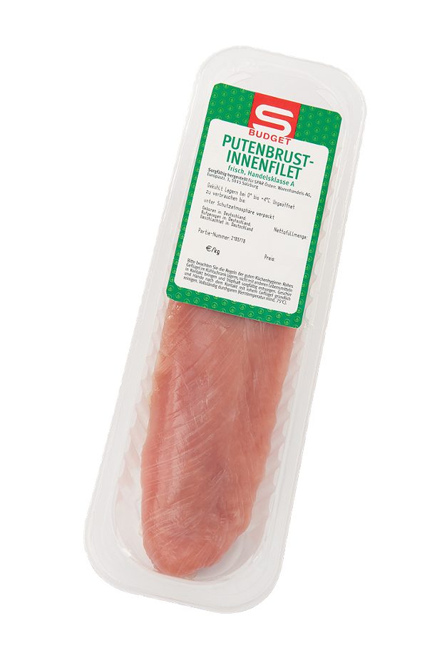 S-BUDGET Putenbrust-Innenfilet frisch, Handelsklasse A 1 KG