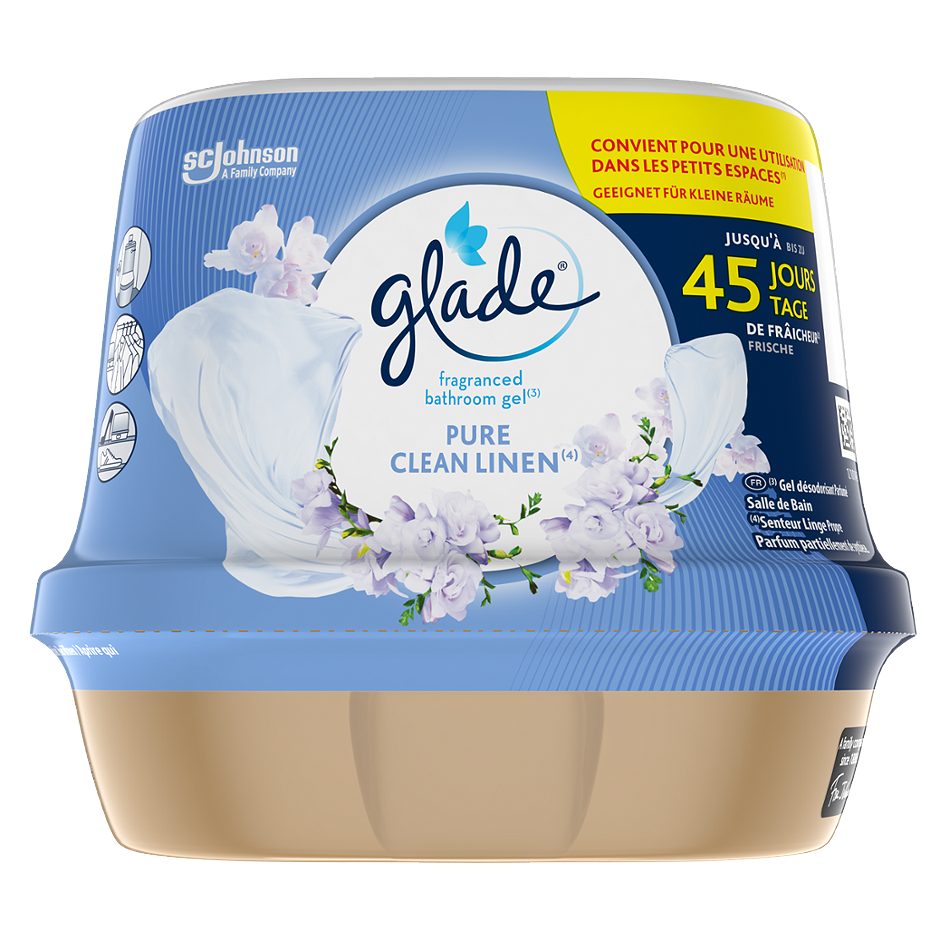Glade Badezimmer Duftgel Pure Clean Linen 180g