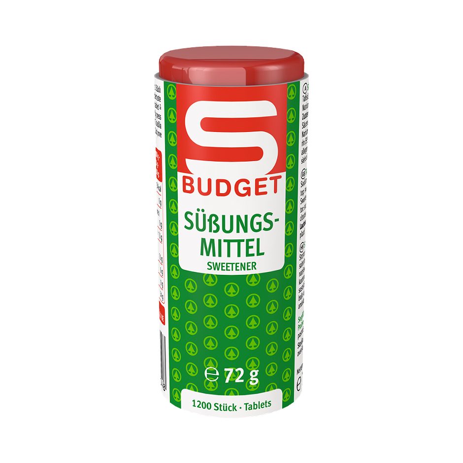 S-BUDGET Süßungsmittel 1200 Stück 72 G
