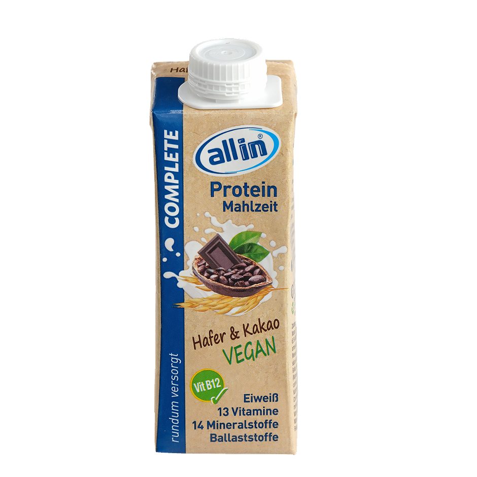 All in ® Complete Protein Mahlzeit vegan Hafer & Kakao 250 ML EINWEG ohne Pfand
