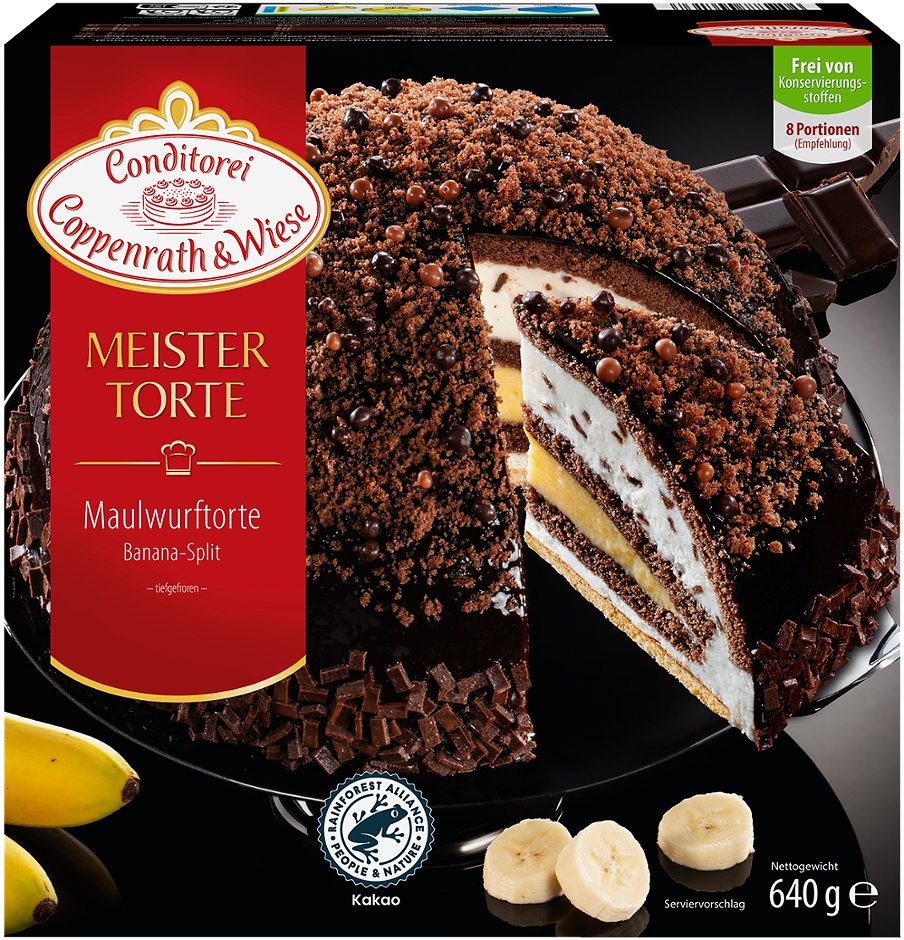 Coppenrath&Wiese Meistertorte Maulwurftorte Banana Split 640 G