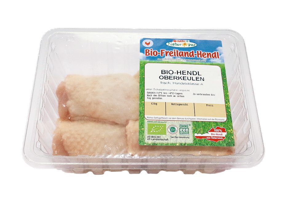 SPAR Natur*pur Bio-Hendl-Oberkeulen 500 G